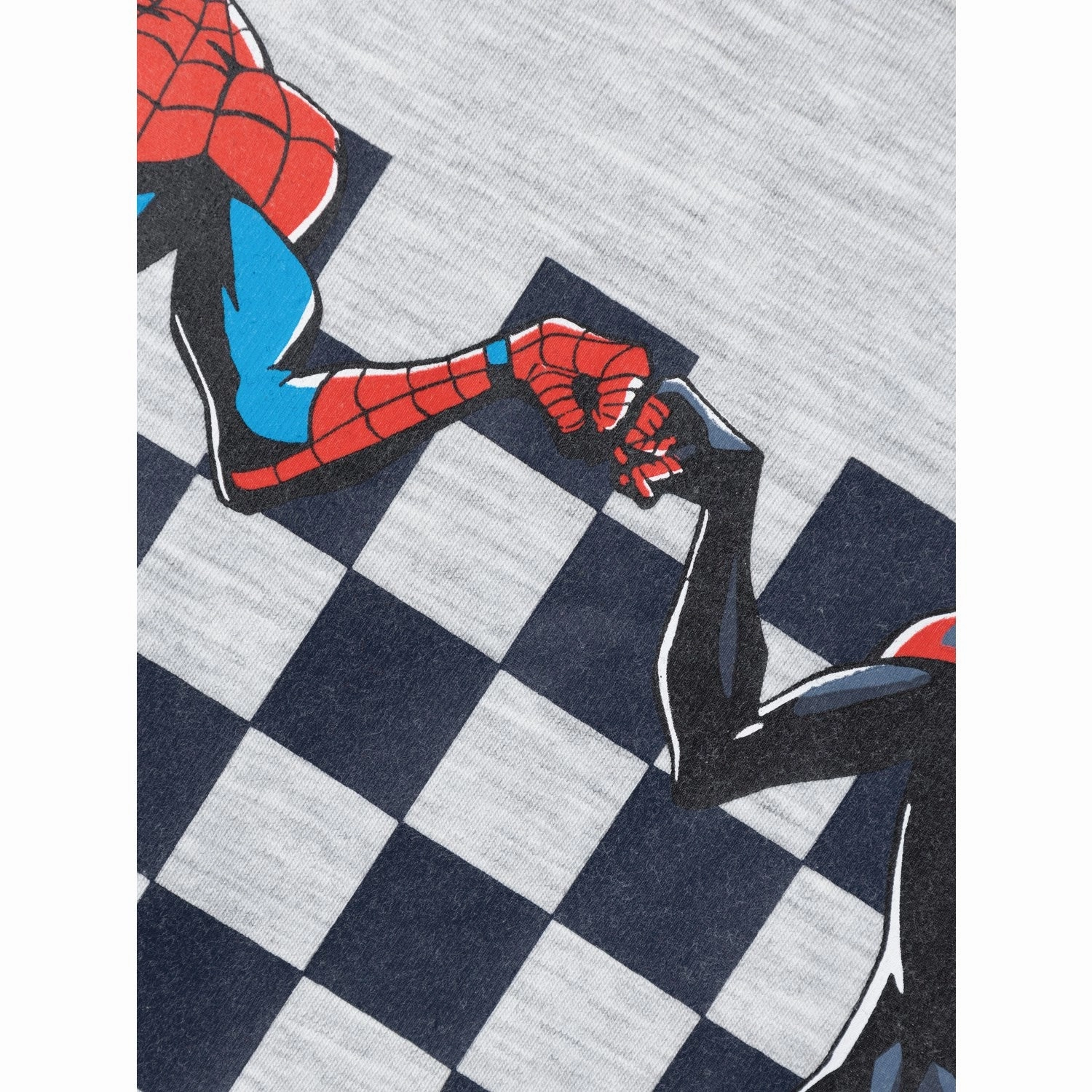 Name It Light Grey Melange Maclin Spiderman T-Shirt Non Irritating Collar
