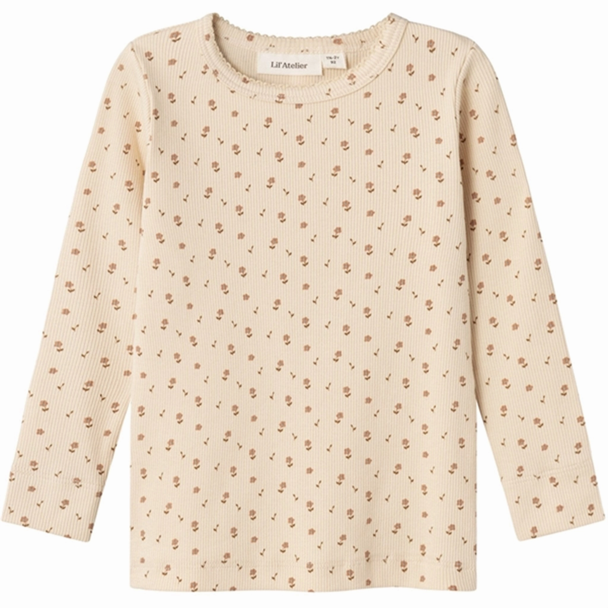 ethical fashion Embroidered Detail Lil'Atelier Fog Gago Slim Blouse