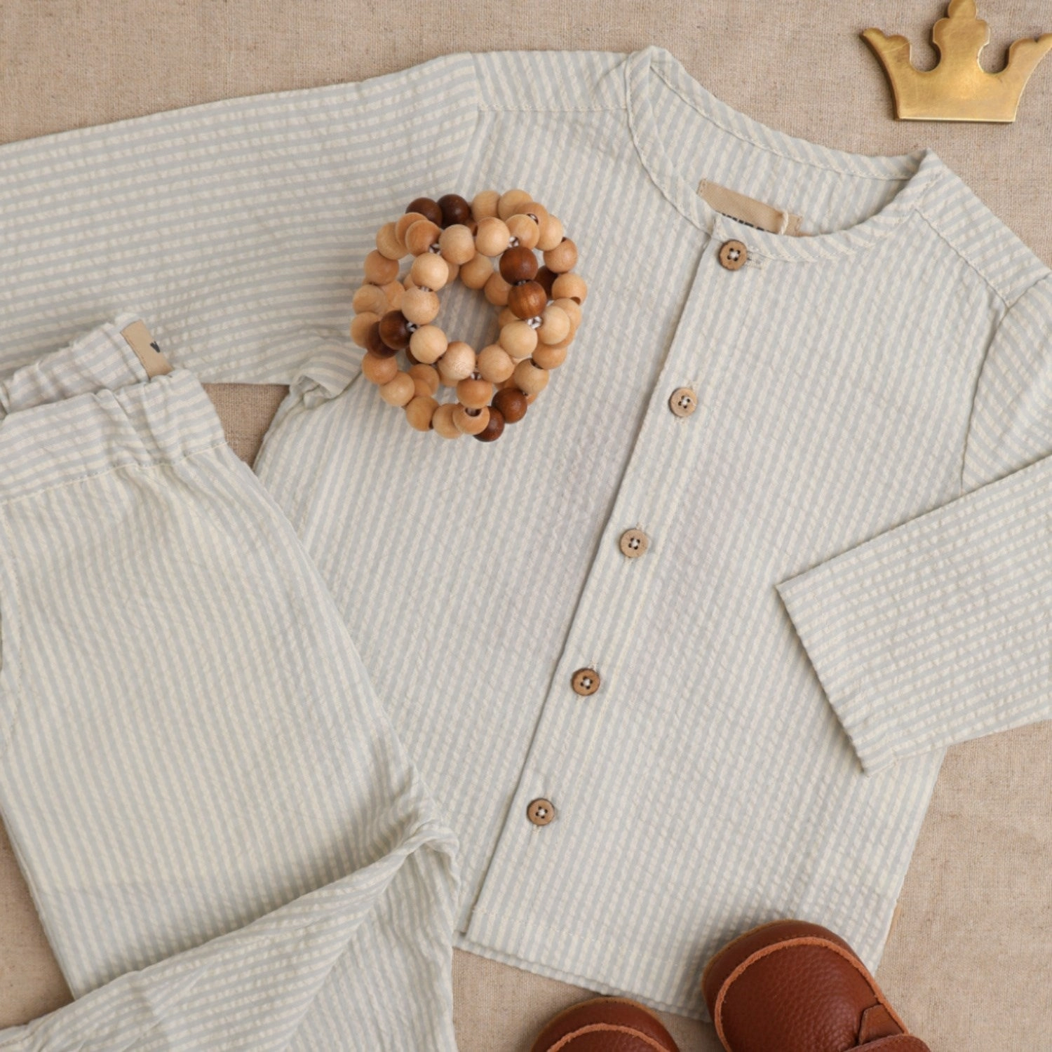 Wheat Summer Blue Stripe Shirt Shelby Cocktail Party Dynamic Design