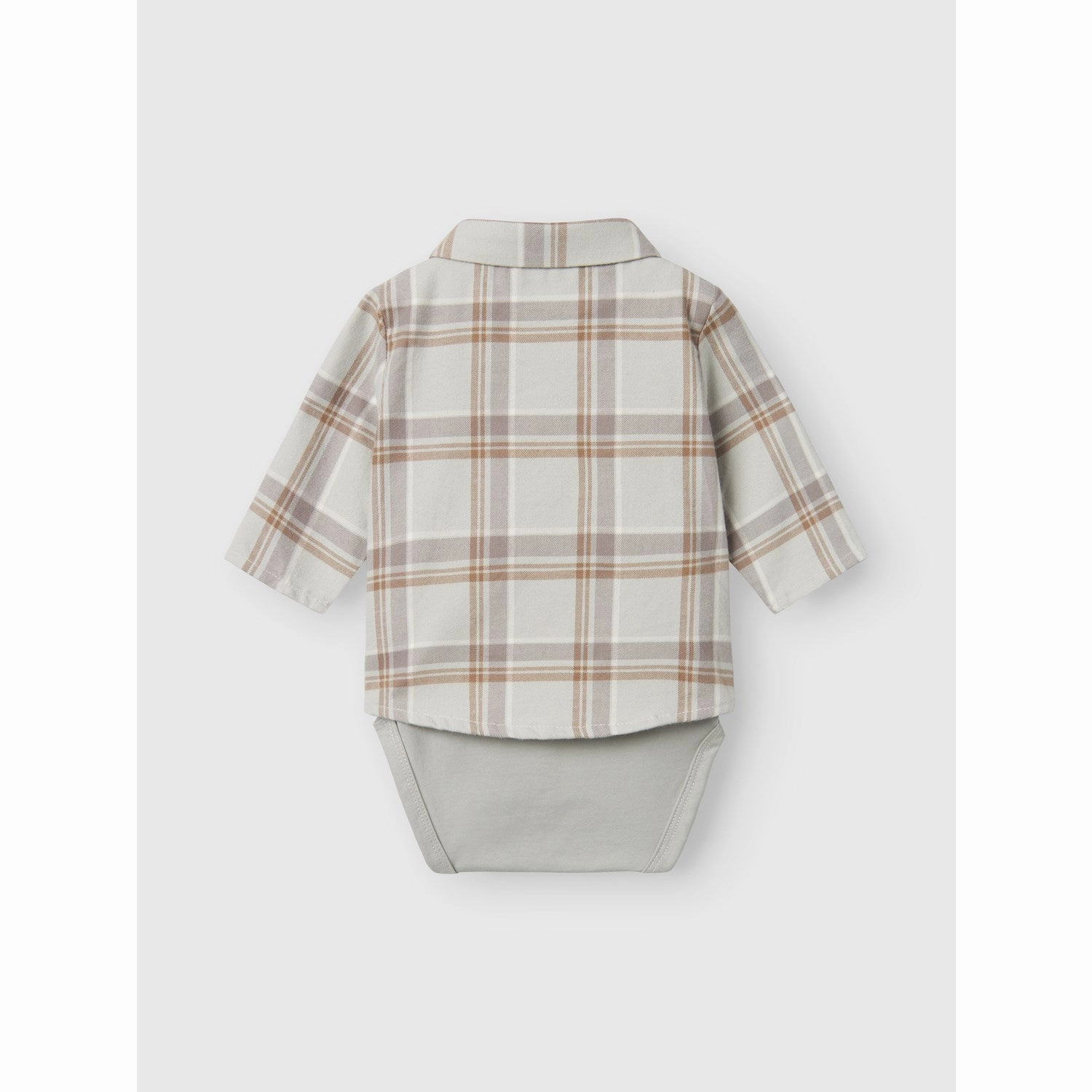 Lil'Atelier Mirage Gray Seven Boxy Body Shirt Bold Statement Static Dissipating Fiber