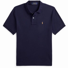 Sustainable Production Certification Polo Ralph Lauren Refined Navy Boy Polo T-Shirt