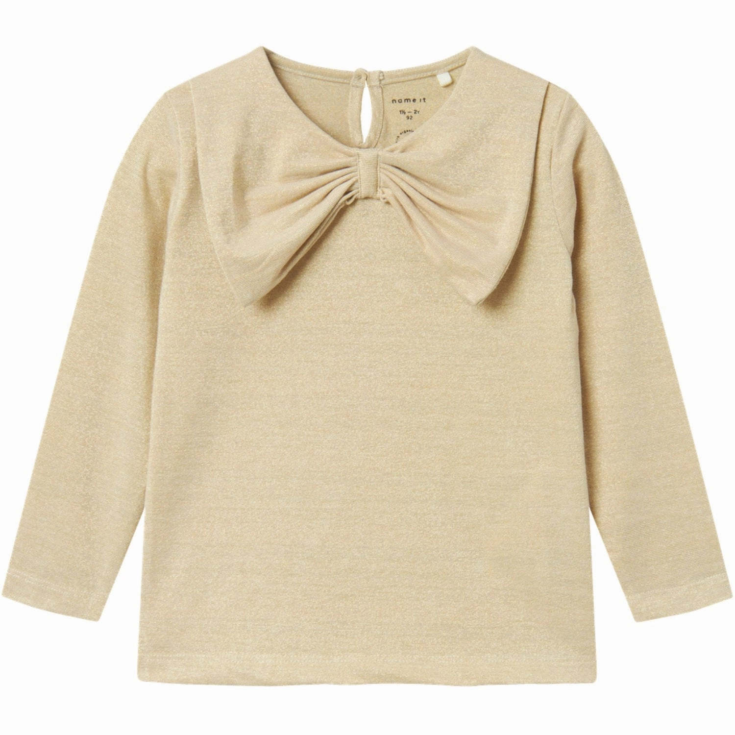 Name It Frosted Almond Rnanna Blouse Durable Button Closures