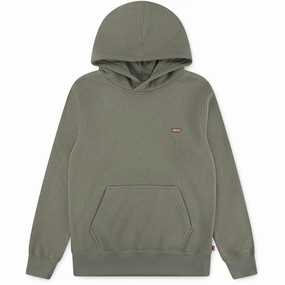Levi's Deep Lichen Green Mini Batwing Pull Over Hoodie Urban Style Functional