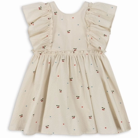 Konges Sl?jd Cherry Coeur Evia Bow Dress Simple Mood Elegant Mood