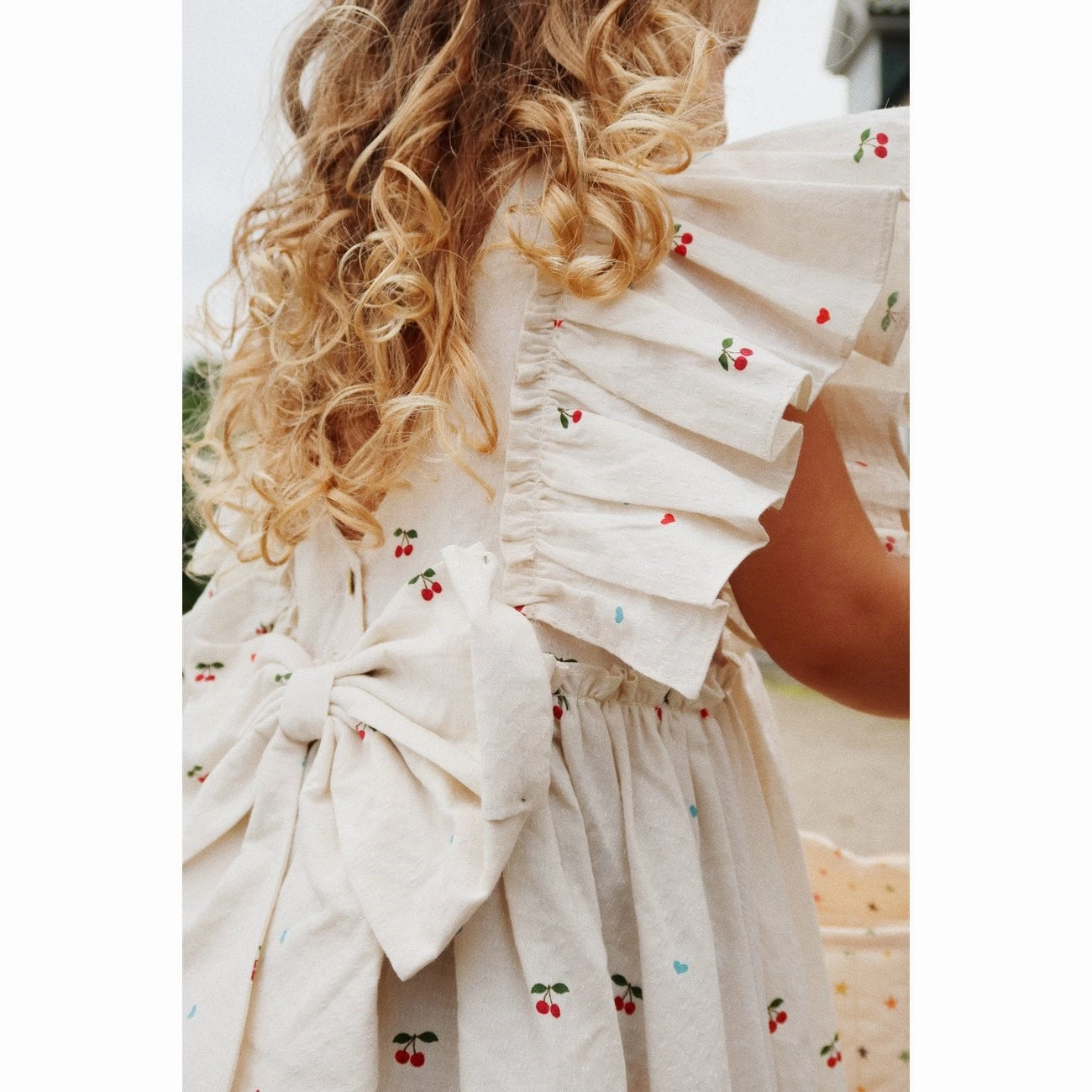 Lightweight-Comfort All-day style Konges Sl?jd Cherry Coeur Evia Bow Dress