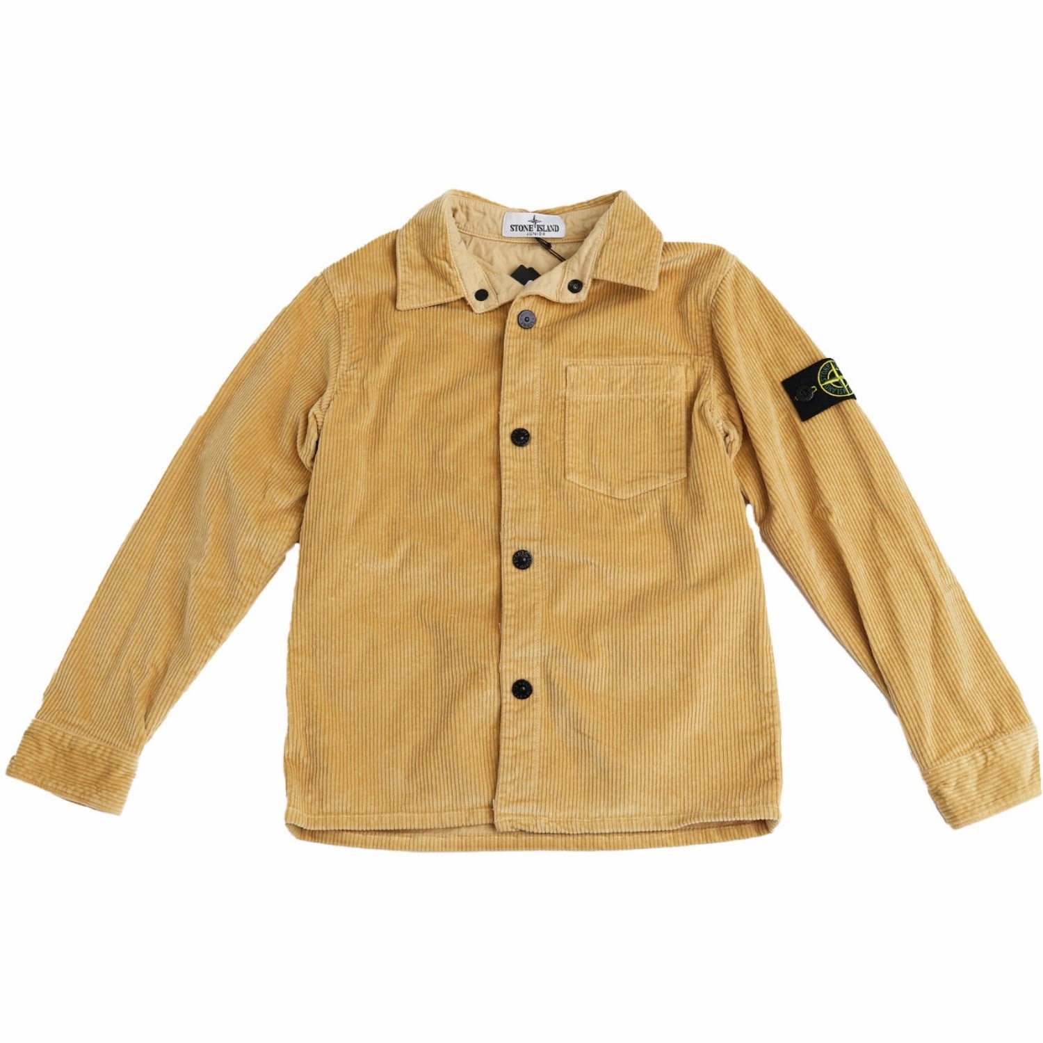Stone Island Natural Beige Overshirt Plaid Design
