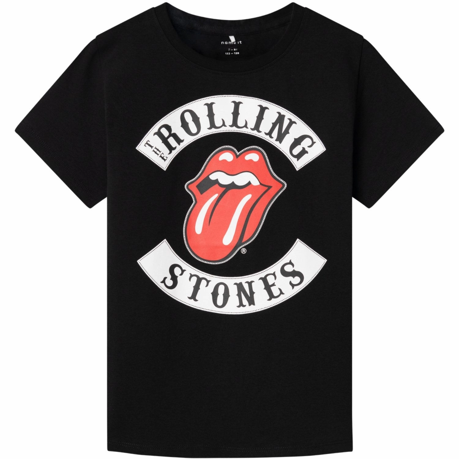 Name It Black Juki Rolling Stones T-Shirt Comfy Essentials RecycledBlend