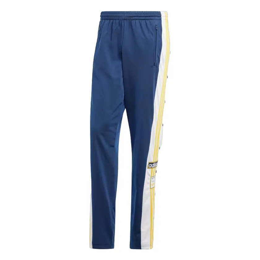 Adidas Originals Pantalone sportivo da uomo Adibreak blu giallo oro bianco Cuffed hem