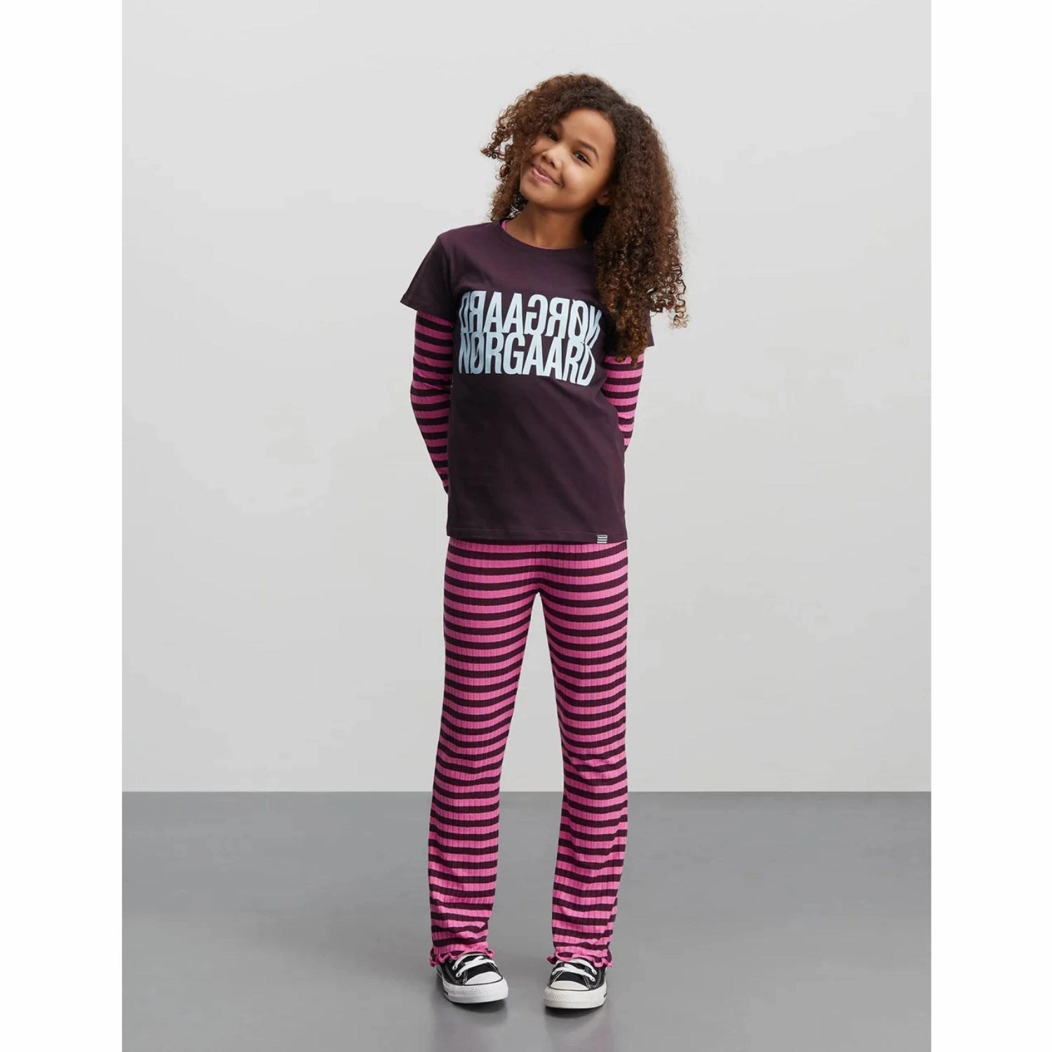 Mads N?rgaard Plum Perfect Single Organic Tuvina Tee Sporty Comfort Wear