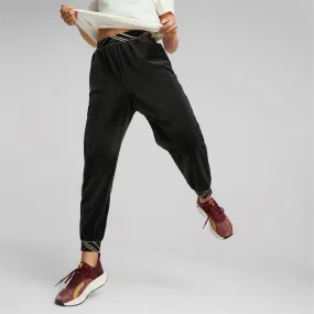 Eco Friendly Dyeing Puma pantalone da donna in velluto Deco Glam 522255 01 black