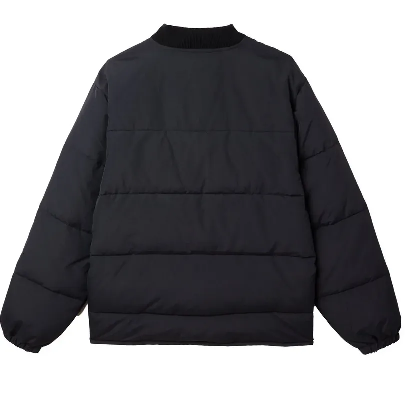 Urban Wear Ventilation Panels Obey Giacca invernale Charlie con cerniera e tasche a toppa con pattina 121800546 A630600 nero