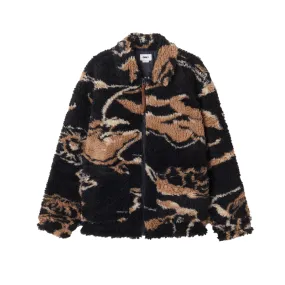 Obey giubbotto in sherpa Mushroom 121800577 blu scuro-multicolore Perforated Details