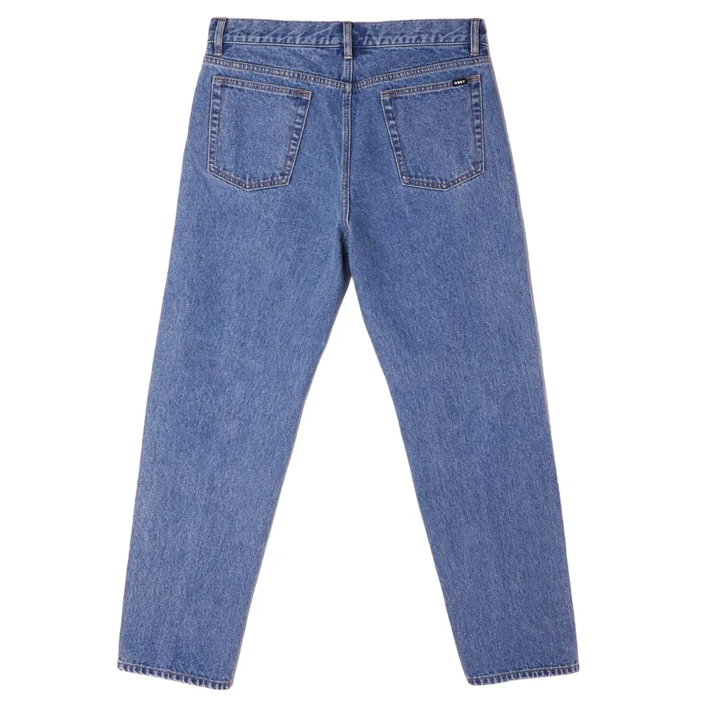 Obey jeans Bender Denim 142010072 light indigo Subtle Detail Fresh Look