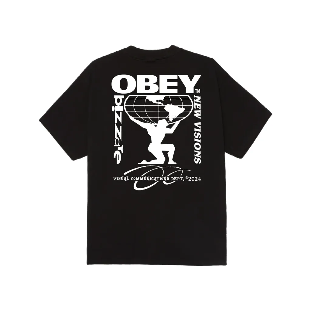 Airflow Ventilation System Obey maglietta manica corta da uomo Bizzare New Visions 165264057 nero
