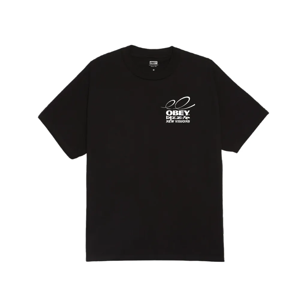 Obey maglietta manica corta da uomo Bizzare New Visions 165264057 nero Versatile Outfit Minimalist Style