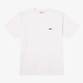 Obey maglietta manica corta da uomo Bold 131080365 bianco SeamFreeShoulders Stylish Design
