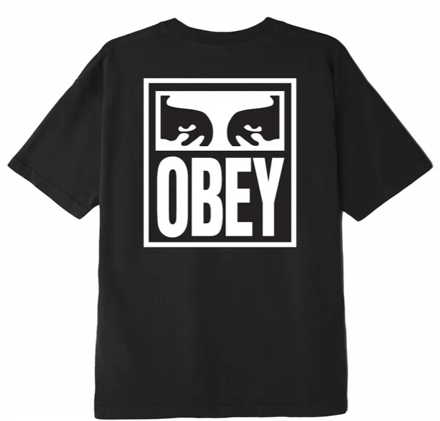 Obey maglietta manica corta da uomo Eyes Icon 2 165262142 nero Easygoing Design