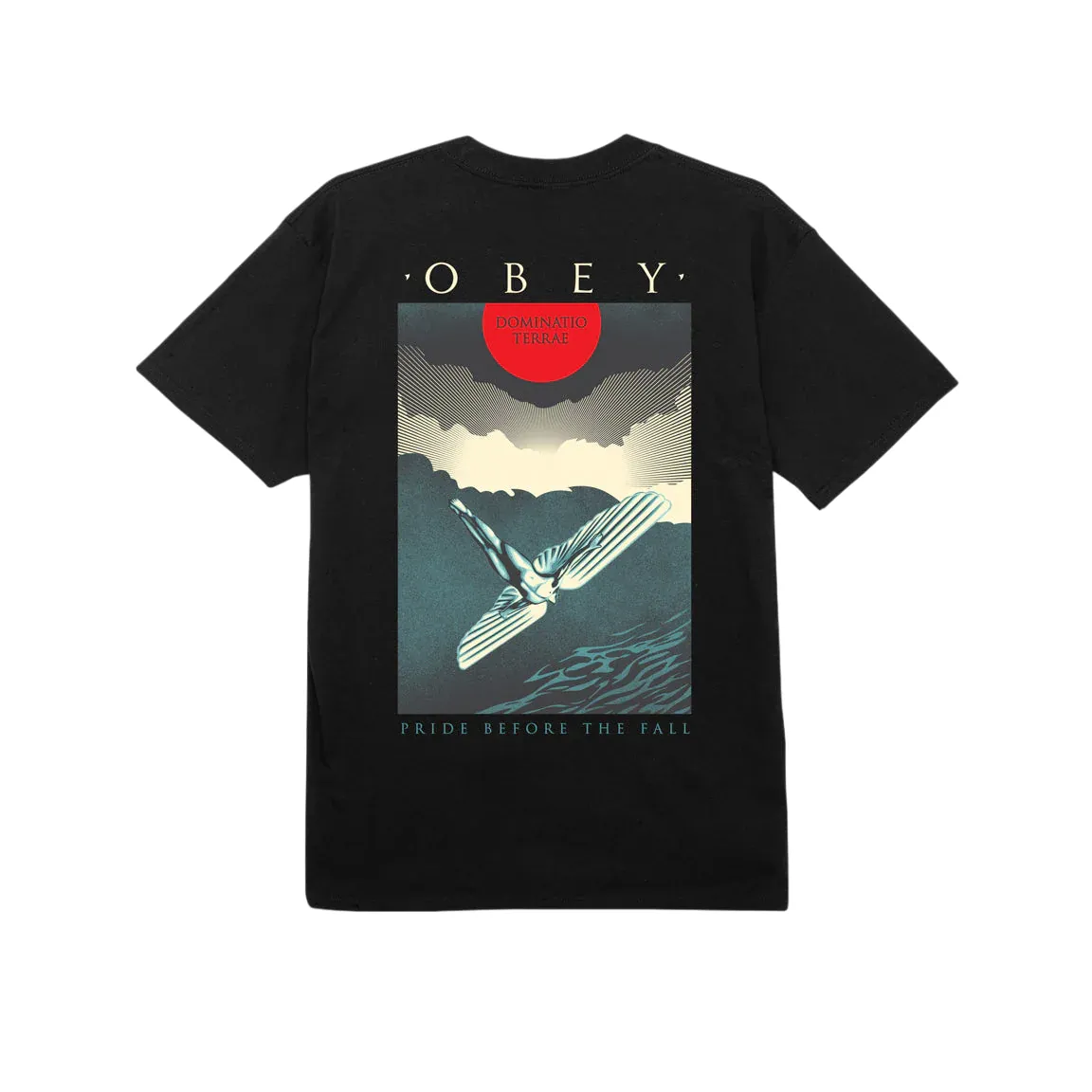 Minimal Look Obey maglietta manica corta da uomo Icarus 165263800 A951700 nero