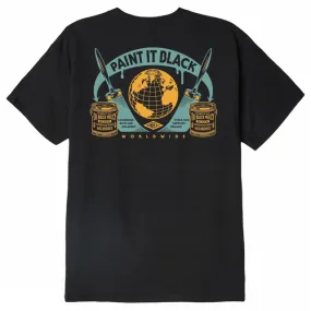 Obey maglietta manica corta da uomo Paint It 165262609 nero Ruffled edges Smooth Seam Technology