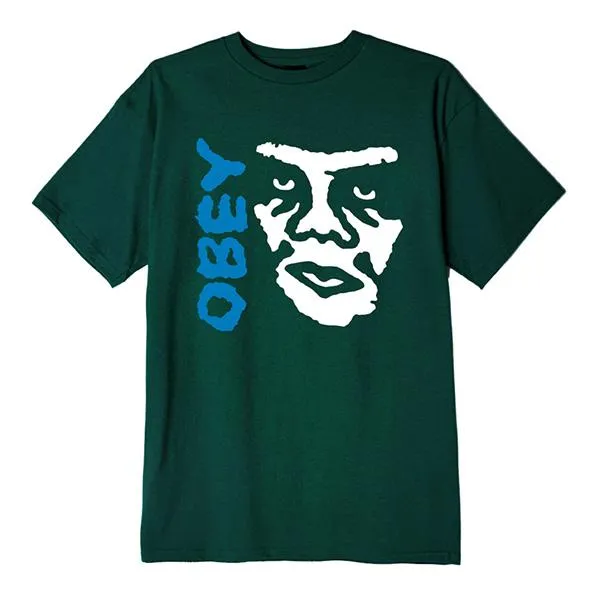 Obey maglietta manica corta da uomo The Creeper 2 Basic Tees 163082141 verde foresta Weekend Fashion Urban Outfit