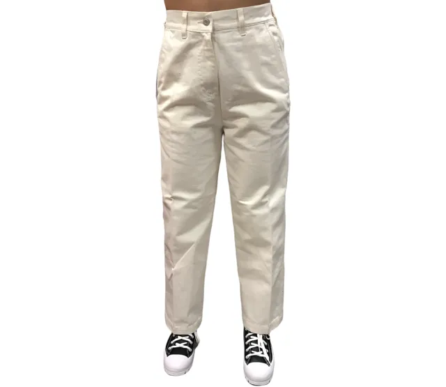 Obey Pantalone da donna Carpenter 242020085 bianco Chilly Weather Comfort Breathable activewear