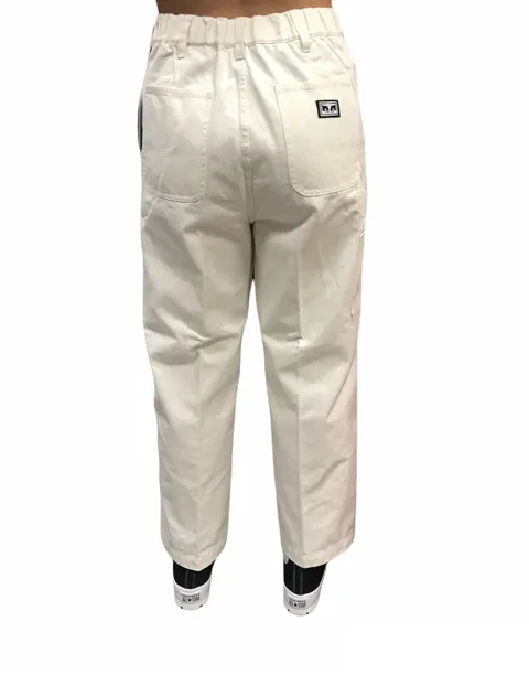 Obey Pantalone da donna Carpenter 242020085 bianco Abrasion resistant Contoured Panel Design