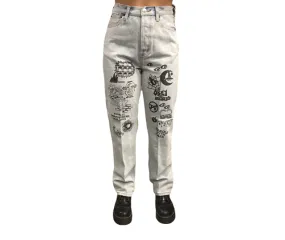 Winter Warmth Minimalist Style Picnic Style Obey Pantalone denim Sophie 242010045 vintege indaco chiaro