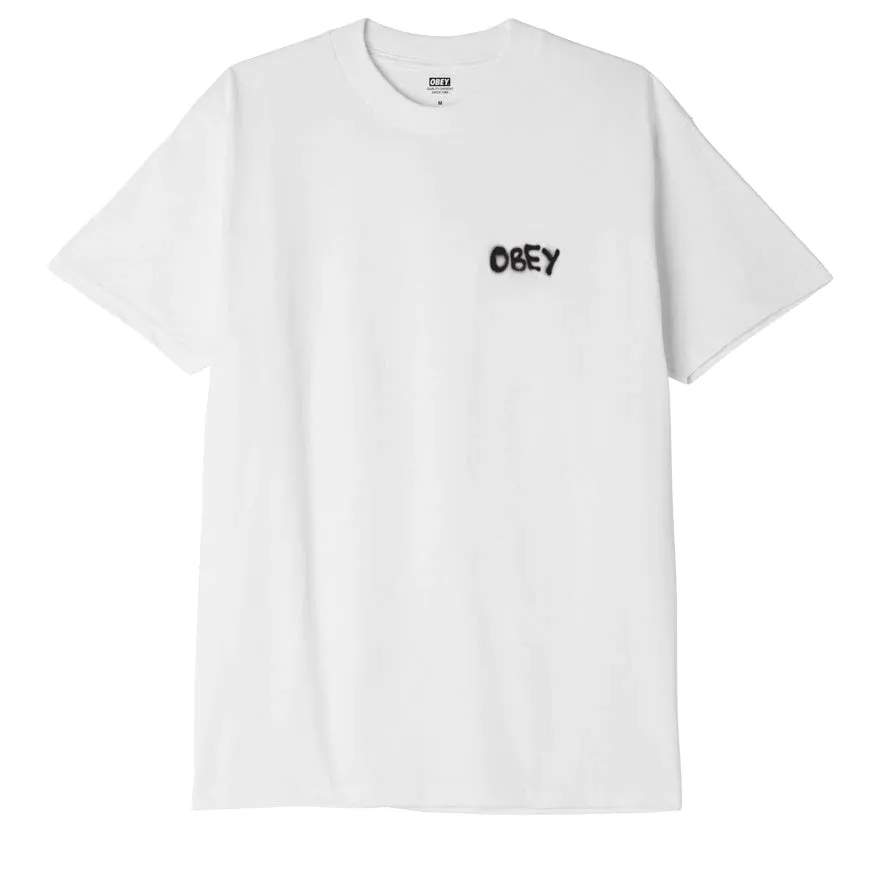 Obey T-Shirt manica corta da uomo Visual Design Studio Classico 165263415 bianco Cool Style Non-toxic