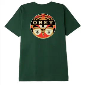 Winter Layer Obey T-shirt Sounds Of Dissent 45 Classic 165262982 forest green