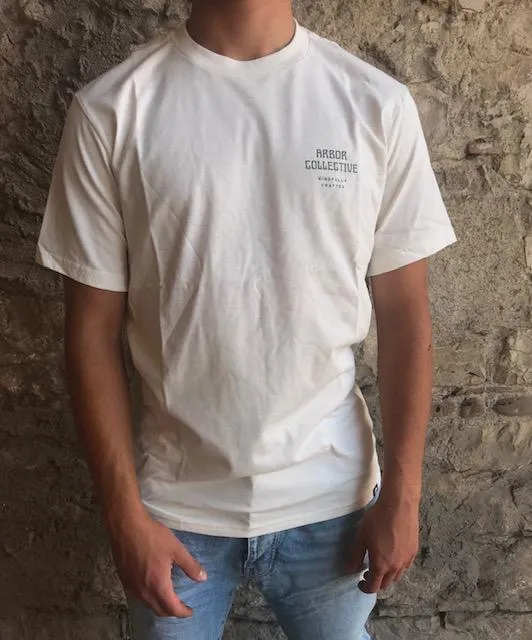 Quick-Dry Fabric Arbor maglietta manica corta da uomo Badlands Tee bianco