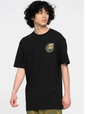 Santa Cruz T-Shirt manica corta Holo Flamed Dot SCA-TEE-8795 black Cool Design Easy Fit