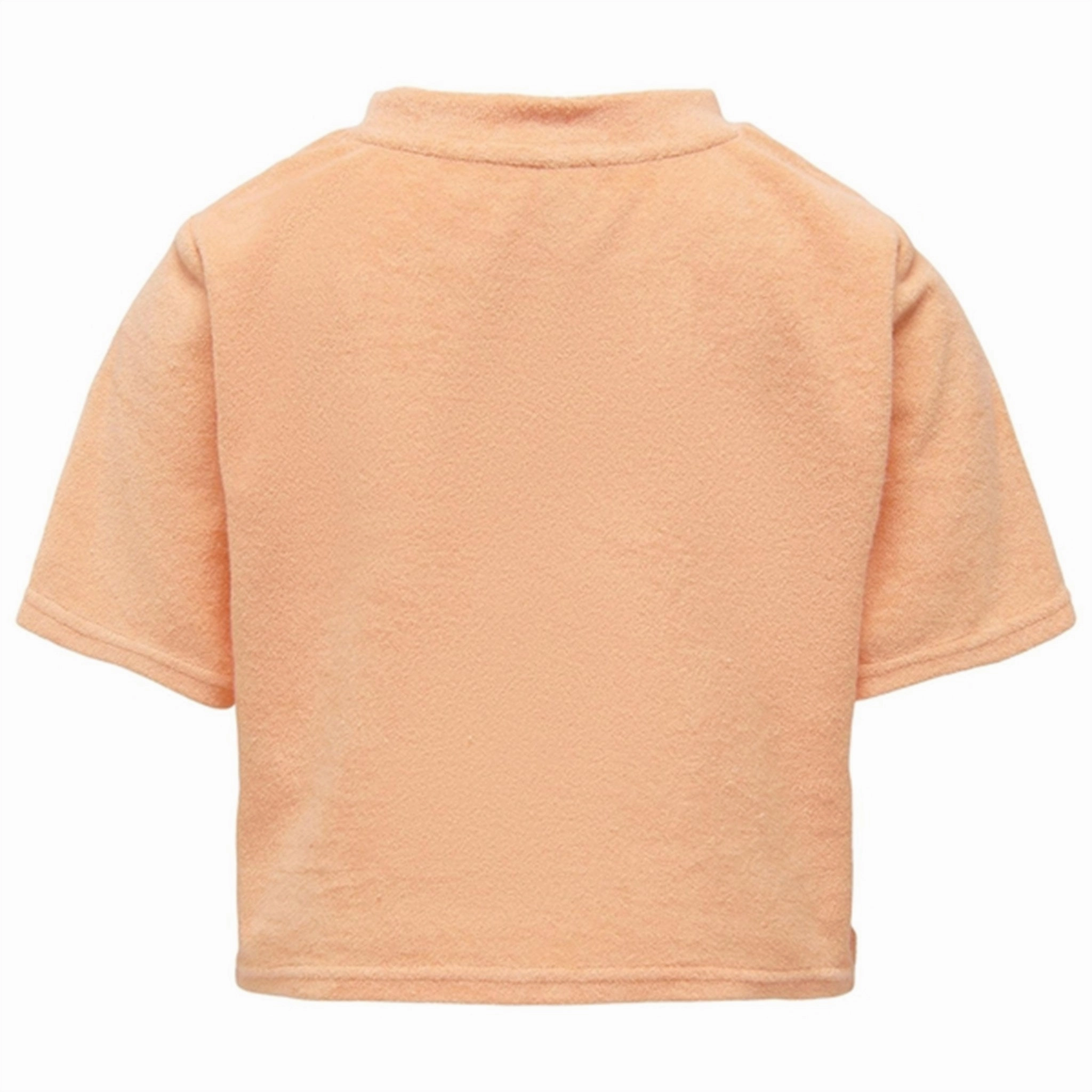 Kids ONLY Orange Chiffon Lelu Sweat Top Simple Wear Organic Cotton
