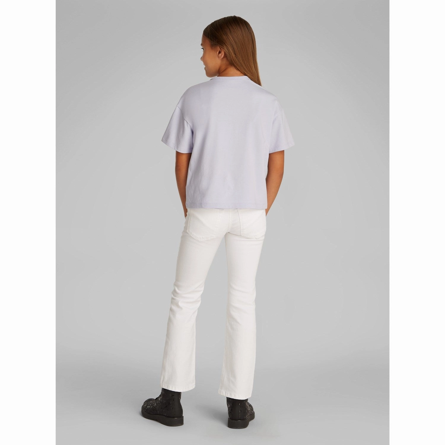 Calvin Klein Purple Heather Metallic Ck T-Shirt Street Trend Look