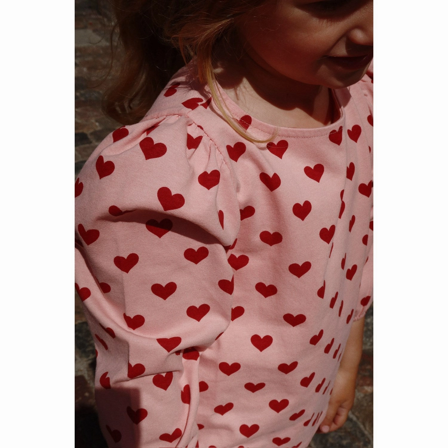 Konges Sl?jd Amour Rouge Drey Slit Blouse Gots Reinforced Collar Sophisticated Elegance