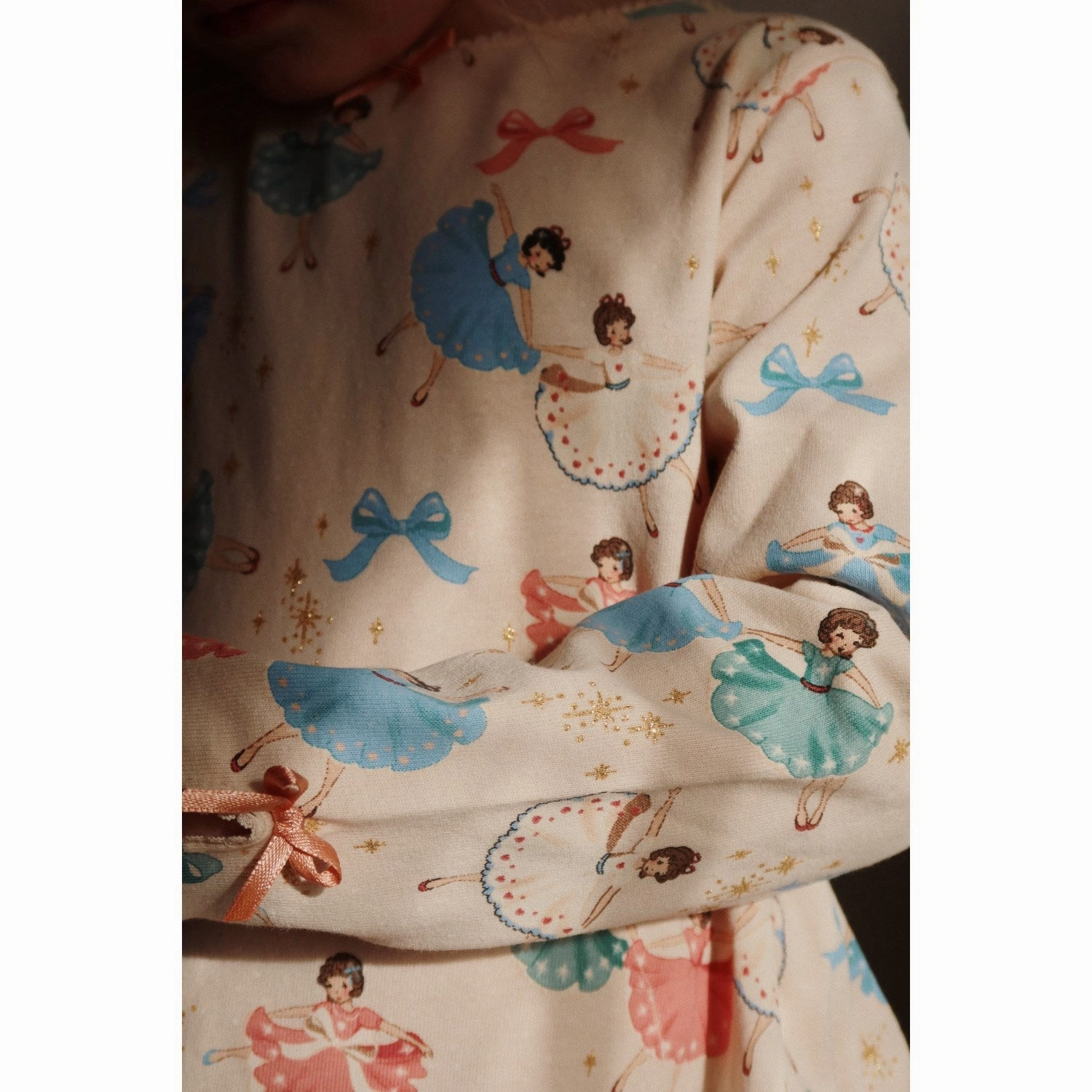 Effortless Comfort Holiday Outfit Konges Sl?jd Bow Ballerina Drey Set Gots