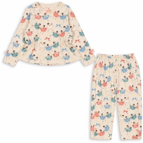 Summer Camp High-End Fabric Konges Sl?jd Bow Ballerina Drey Set Gots