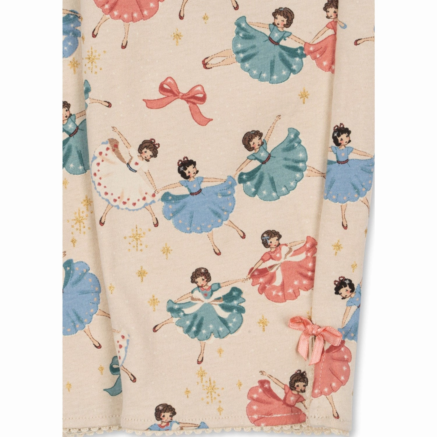 Abstract print Konges Sl?jd Bow Ballerina Drey Set Gots