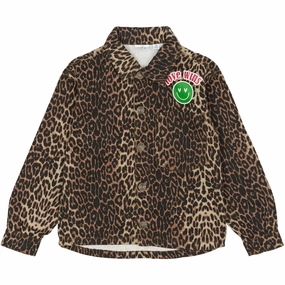 Ruffle Edge Comfort Fit The New Feather Gray AOP TNPanya OS Denim Overshirt