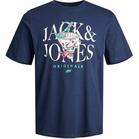 Wicking Interlock Knit Jack & Jones Junior Navy Blazer Afterlife T-Shirt