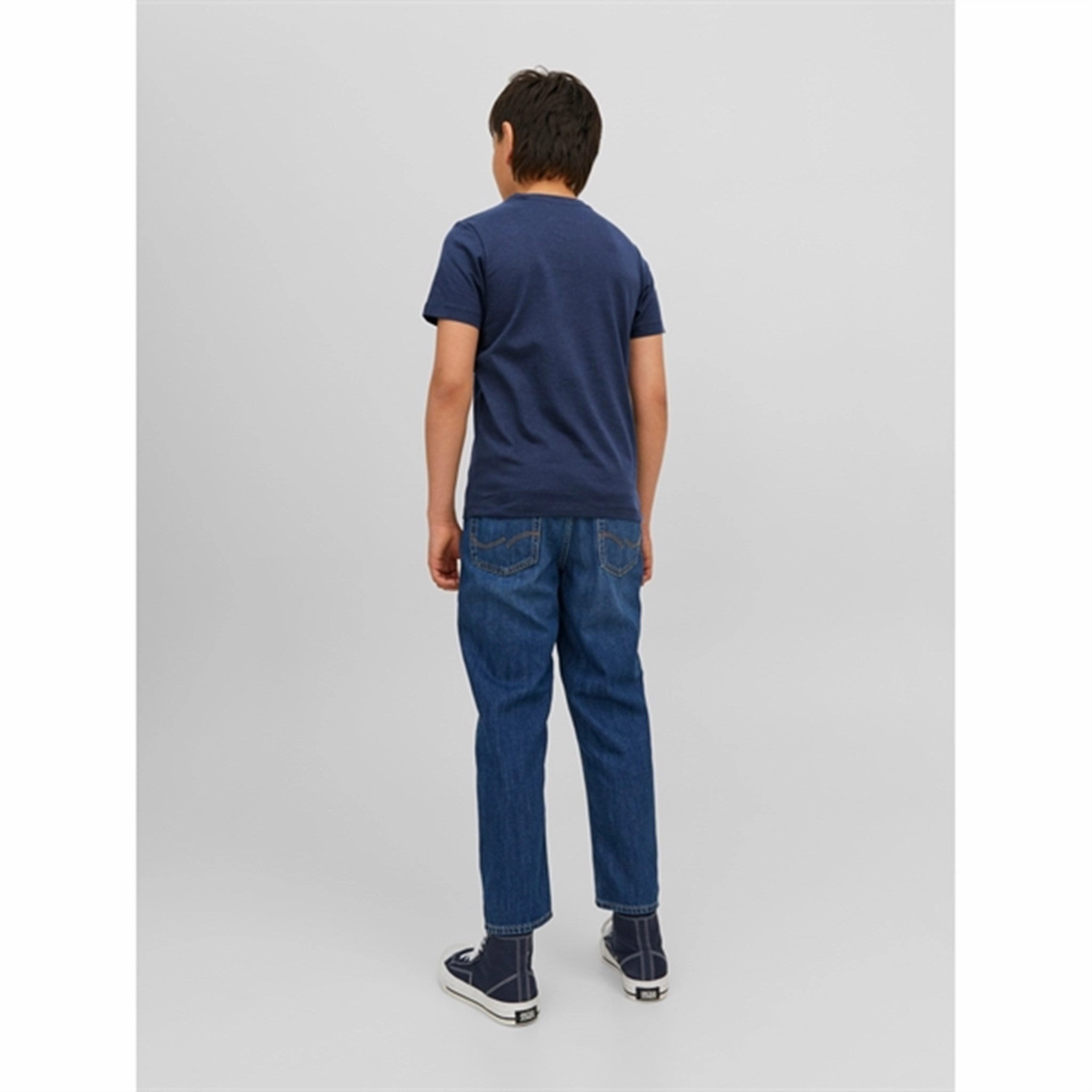 Fade Resistant Print Jack & Jones Junior Navy Blazer Afterlife T-Shirt