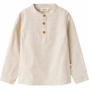 Wardrobe Essential Pure Cotton Lil'Atelier Turtledove Tarou Shirt