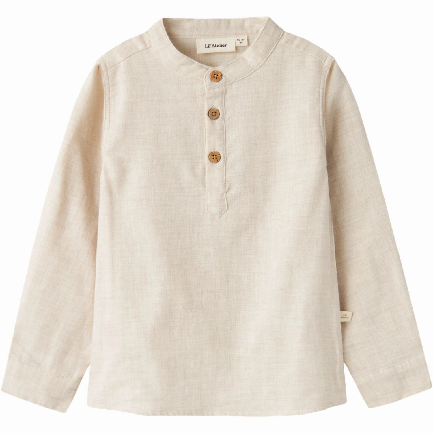 Wardrobe Essential Pure Cotton Lil'Atelier Turtledove Tarou Shirt