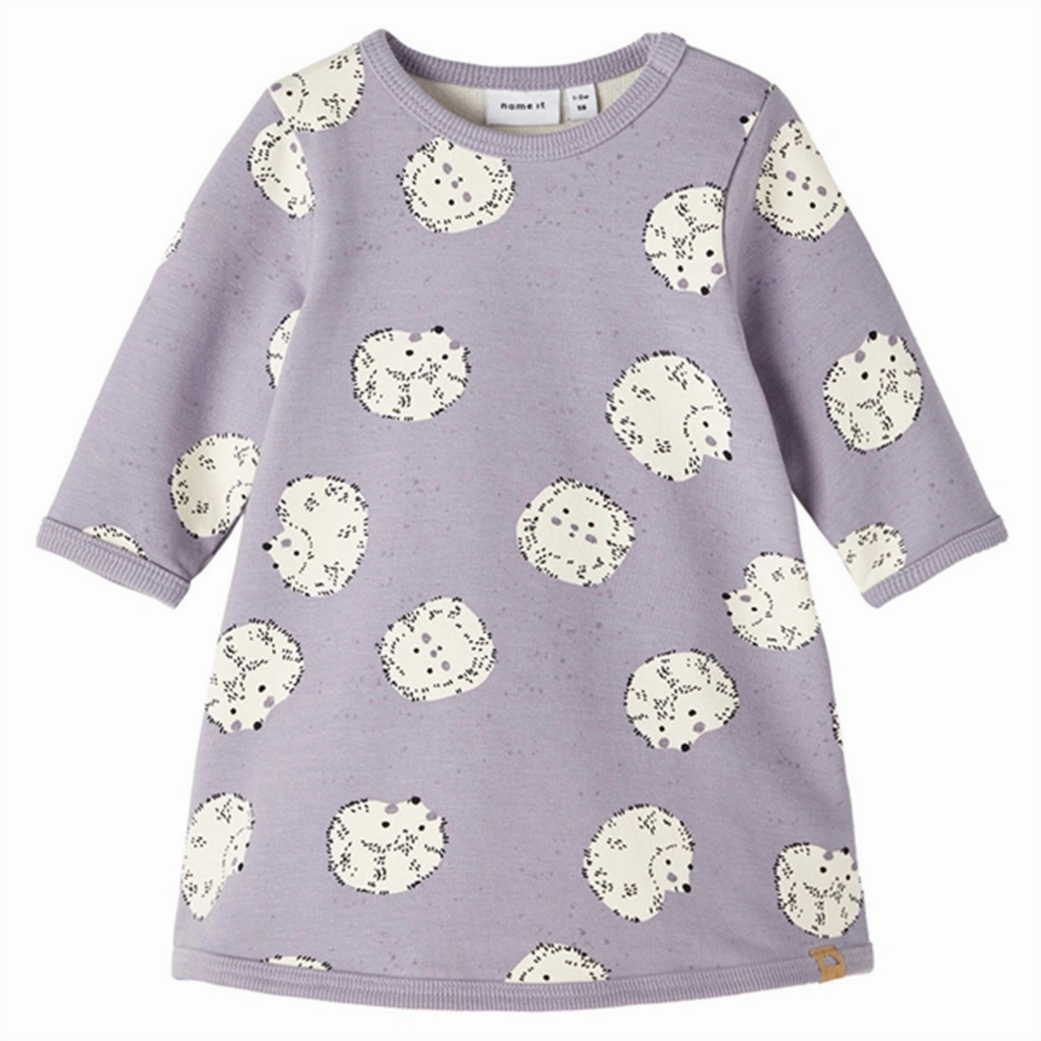 Basic essential Silky Drape Name it Lavender Gray Kianne Sweat Dress