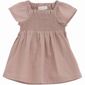 Serendipity Almond Baby Smock Dress Flattering Silhouette Fashion Layers