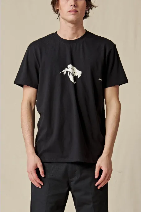 Globe t-shirt da uomo manica corta Dion Agius Hollow GB02110003-BLK nero Non Irritating Seams