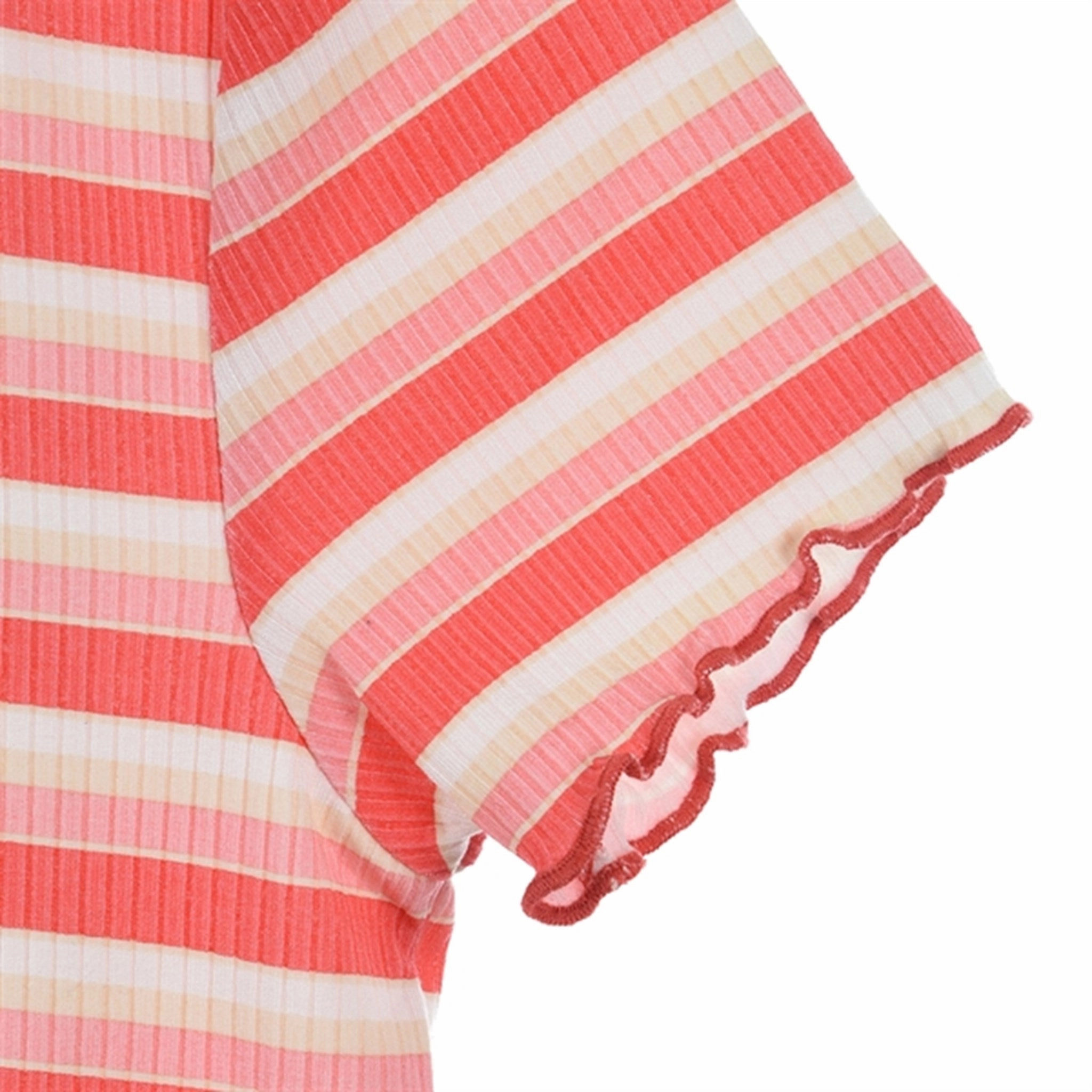 SoftenedTexturedWeave Levi's Striped Meet and Greet T-shirt Pink
