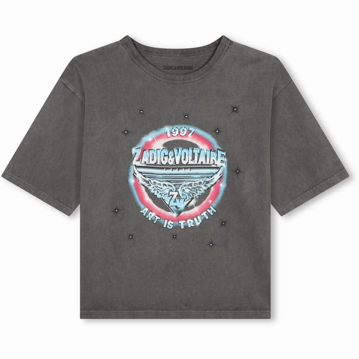 Zadig & Voltaire Black Short Sleeves Tee-Shirt tall size