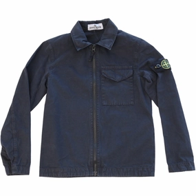 Loose style Local Favorite Stone Island Navy Blue Shirt