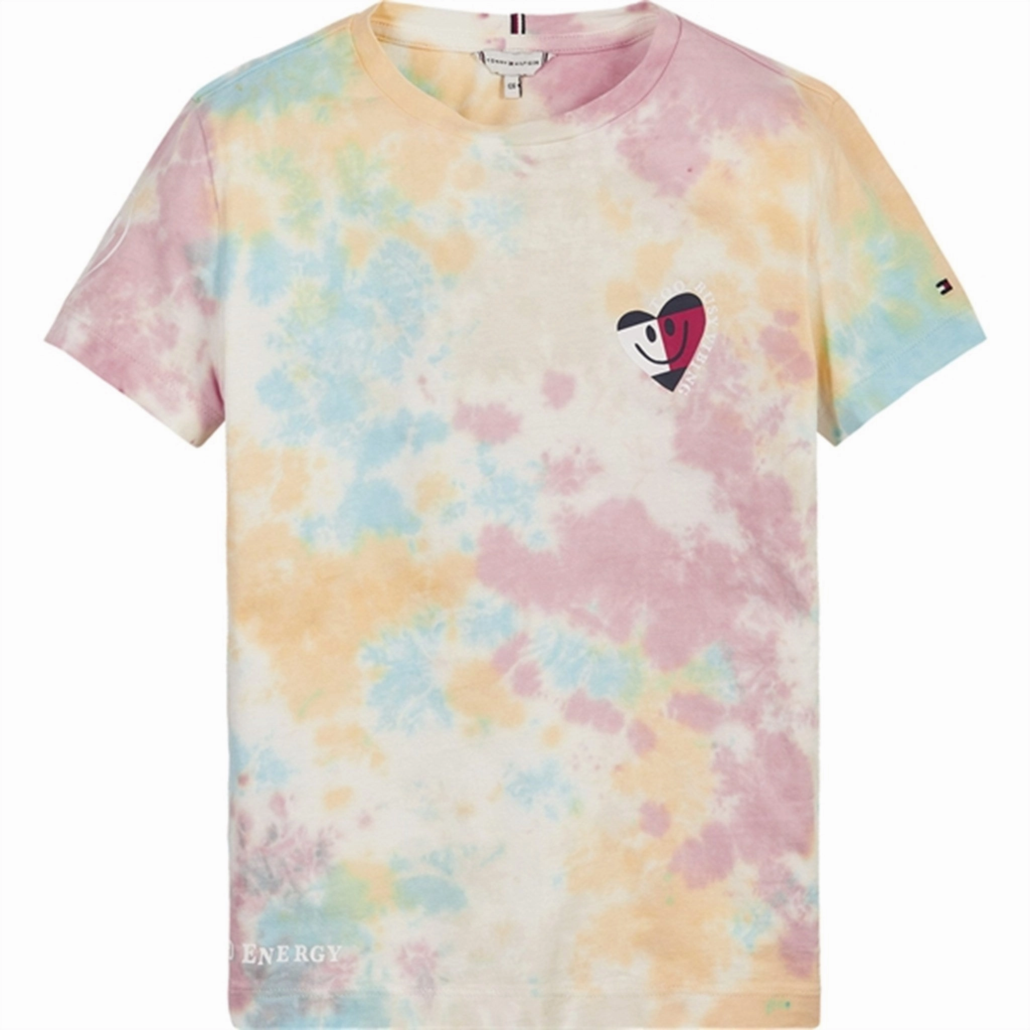 Tommy Hilfiger T-shirt Ecru Tie Dye Sporty Appeal
