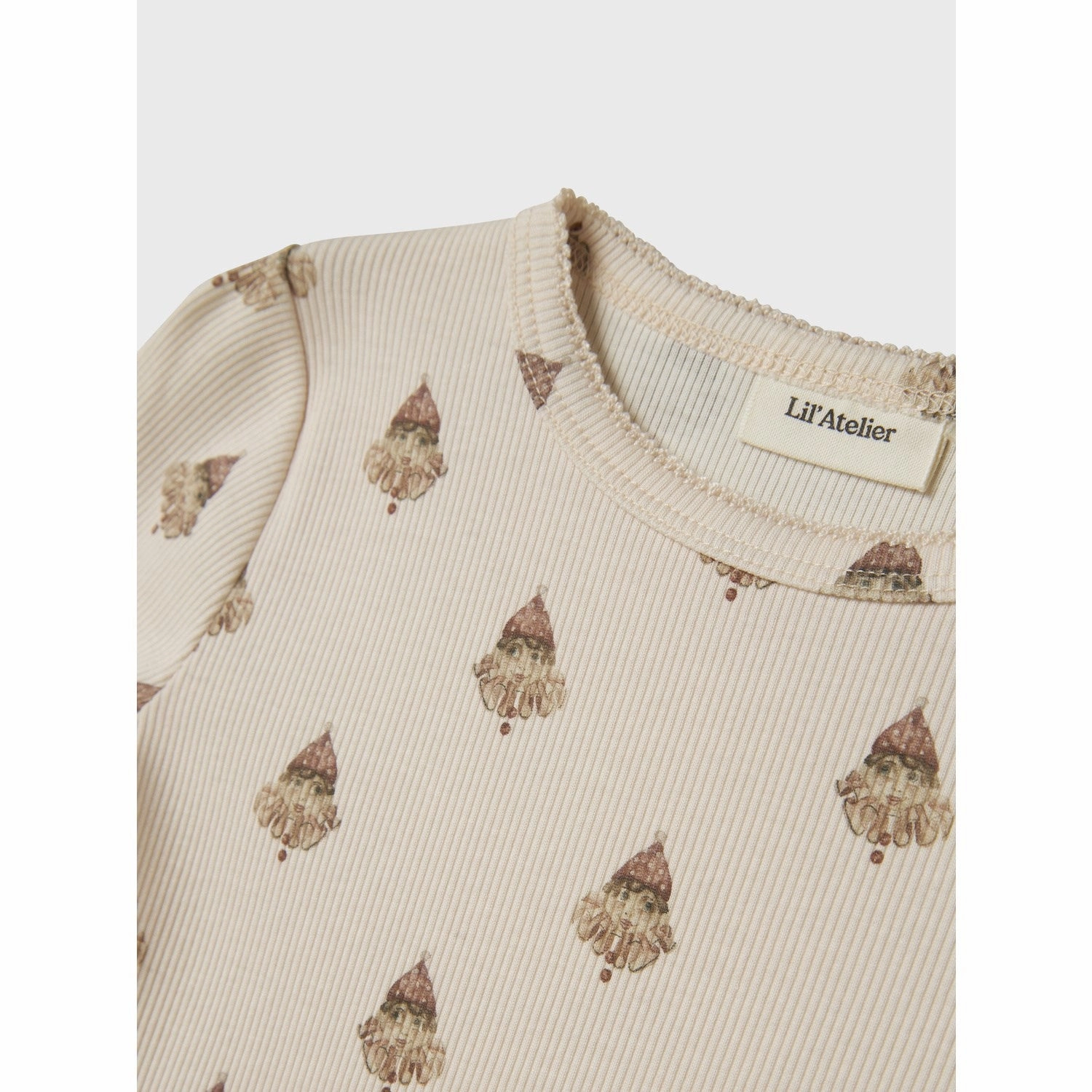 Sophisticated Style Lil'Atelier Pastel Parchment Nmflavo Eva Ls Slim Top Lil